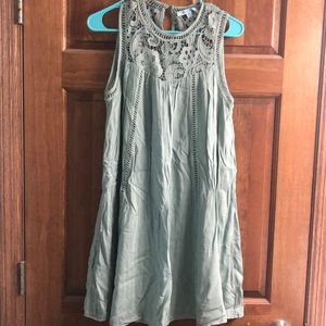 Boutique Green Lace Dress